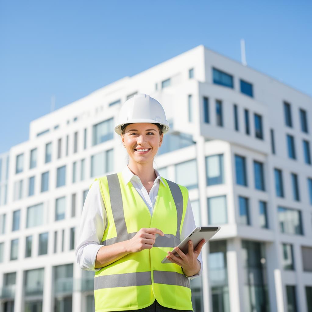 S&P Telecom field engineer with tablet on site